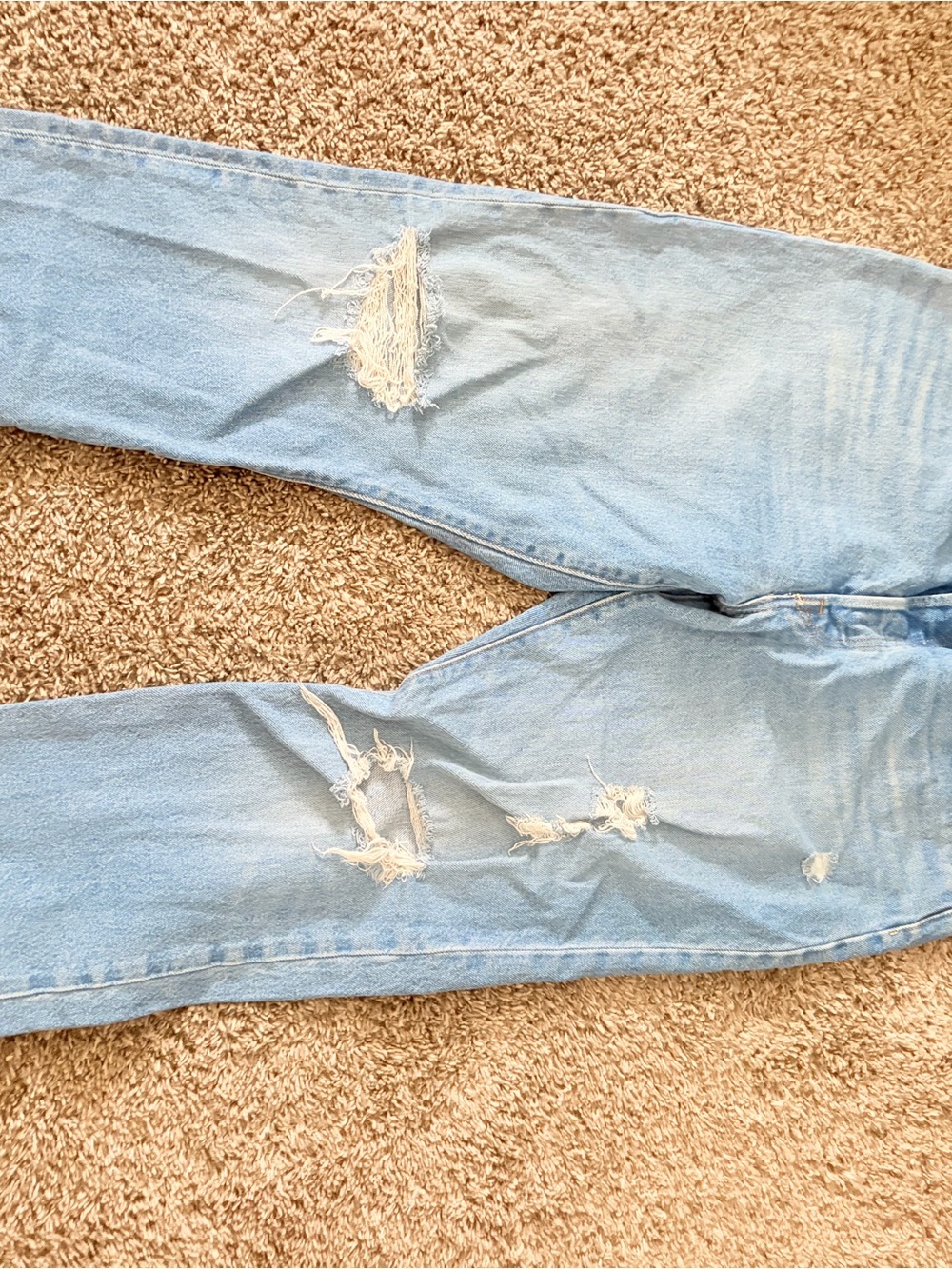 Levi's Light Blue Ripped Skinny Jeans